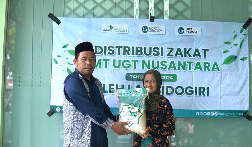 BMT UGT Nusantara Salurkan Bantuan Zakat Jelang Idul Fitri, Gandeng LAZ Sidogiri