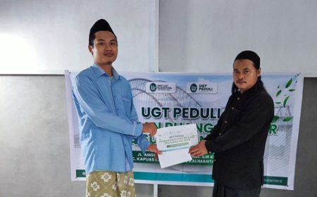UGT Peduli Bantu Perbaiki Ruang Belajar TPQ Surau An-Nisa di Kabupaten Sanggau