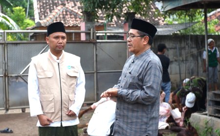 BMT UGT Nusantara Gelar Penyembelihan Hewan Kurban, Distribusikan kepada 450 Warga Sekitar Melalui LAZ Sidogiri