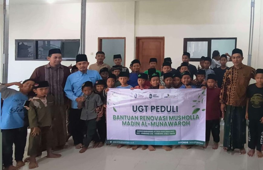 Sentuhan Kepedulian BMT UGT Nusantara, Mushola Madin Al Munawwaroh Kini Bisa Direnovasi