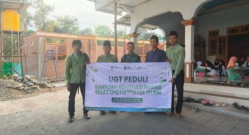 BMT UGT Nusantara Salurkan Bantuan Renovasi Ruang Kelas LPQ Hayatul Islam di Kediri