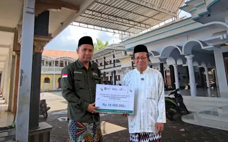 UGT Peduli dan LAZ Sidogiri Perkuat Sinergi, Salurkan Bantuan Pembangunan Sarana Ponpes Irsyaduddin