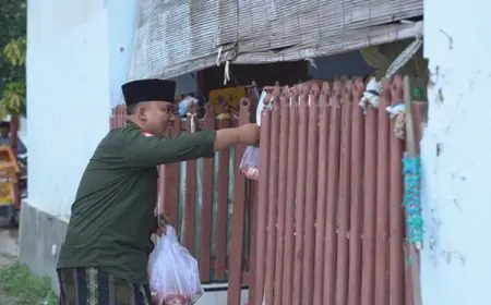 BMT UGT Nusantara Sembelih Hewan Kurban, Bagikan Daging untuk Warga Sekitar Kantor