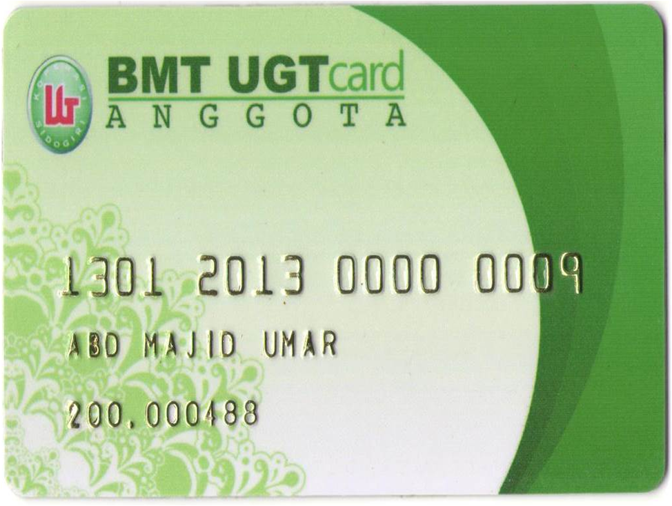 LUNCURKAN BMT UGT CARD