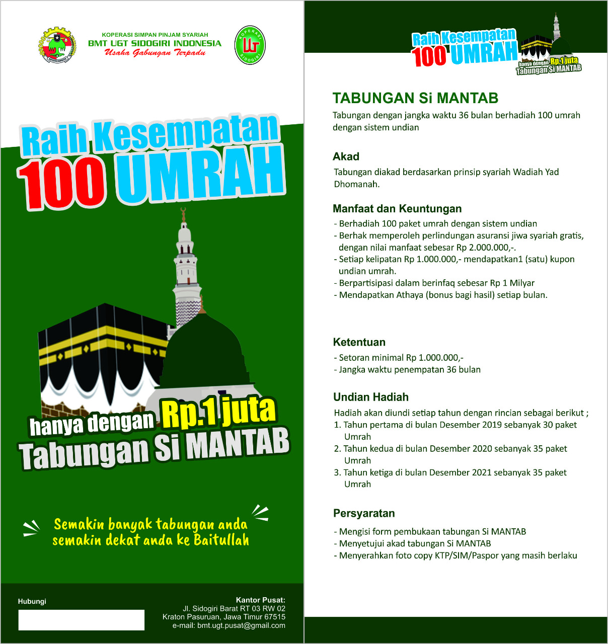 Tabungan Si MANTAB Berhadiah 100 Umrah
