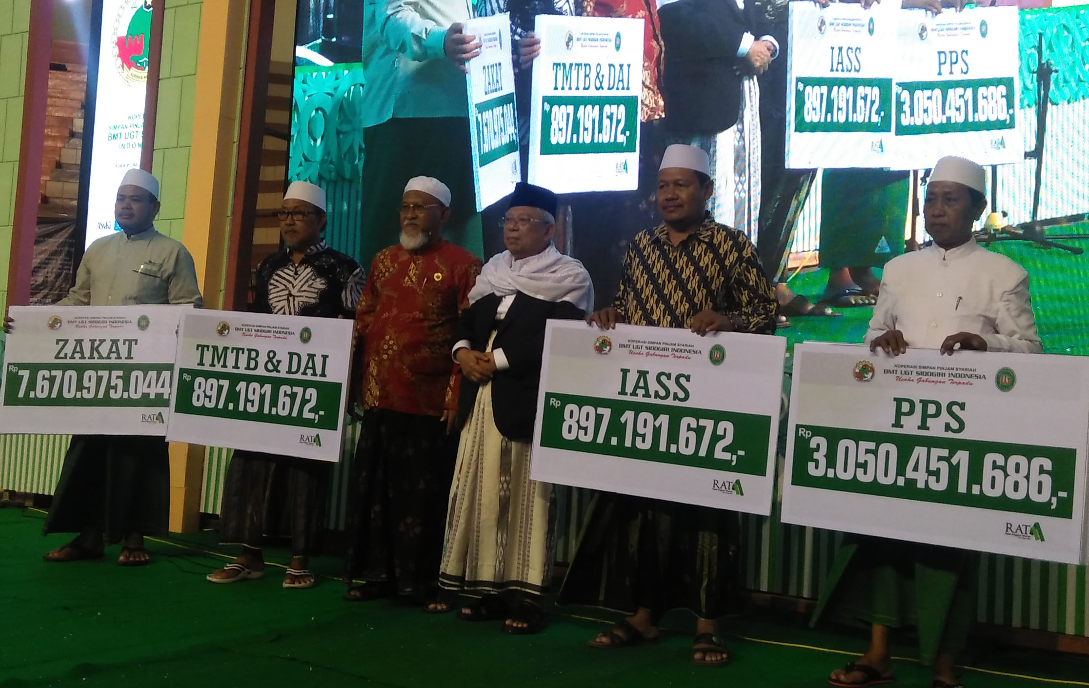 BMT UGT Serahkan Dana Zakat Rp 7,6 Miliar