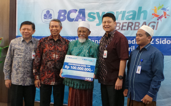 LAZ Sidogiri Dapat Dana CSR dari BCA Syariah
